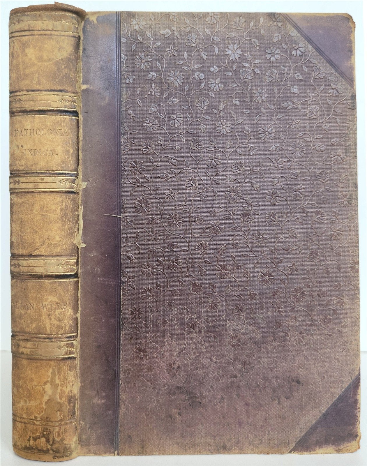 1848 PATHOLOGIA INDICA or ANATOMY of INDIAN DISEASES antique w/ note FROM AUTHOR