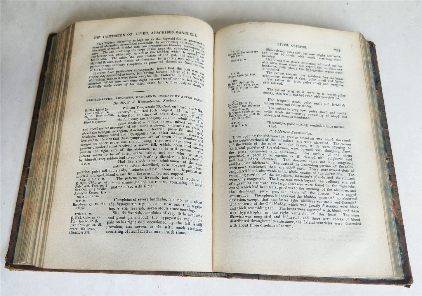 1848 PATHOLOGIA INDICA or ANATOMY of INDIAN DISEASES antique w/ note FROM AUTHOR