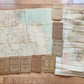 1895-1921 GROUP of 12 AMERICAN STATES FOLDING MAPS BOOKLETS antique AMERICANA