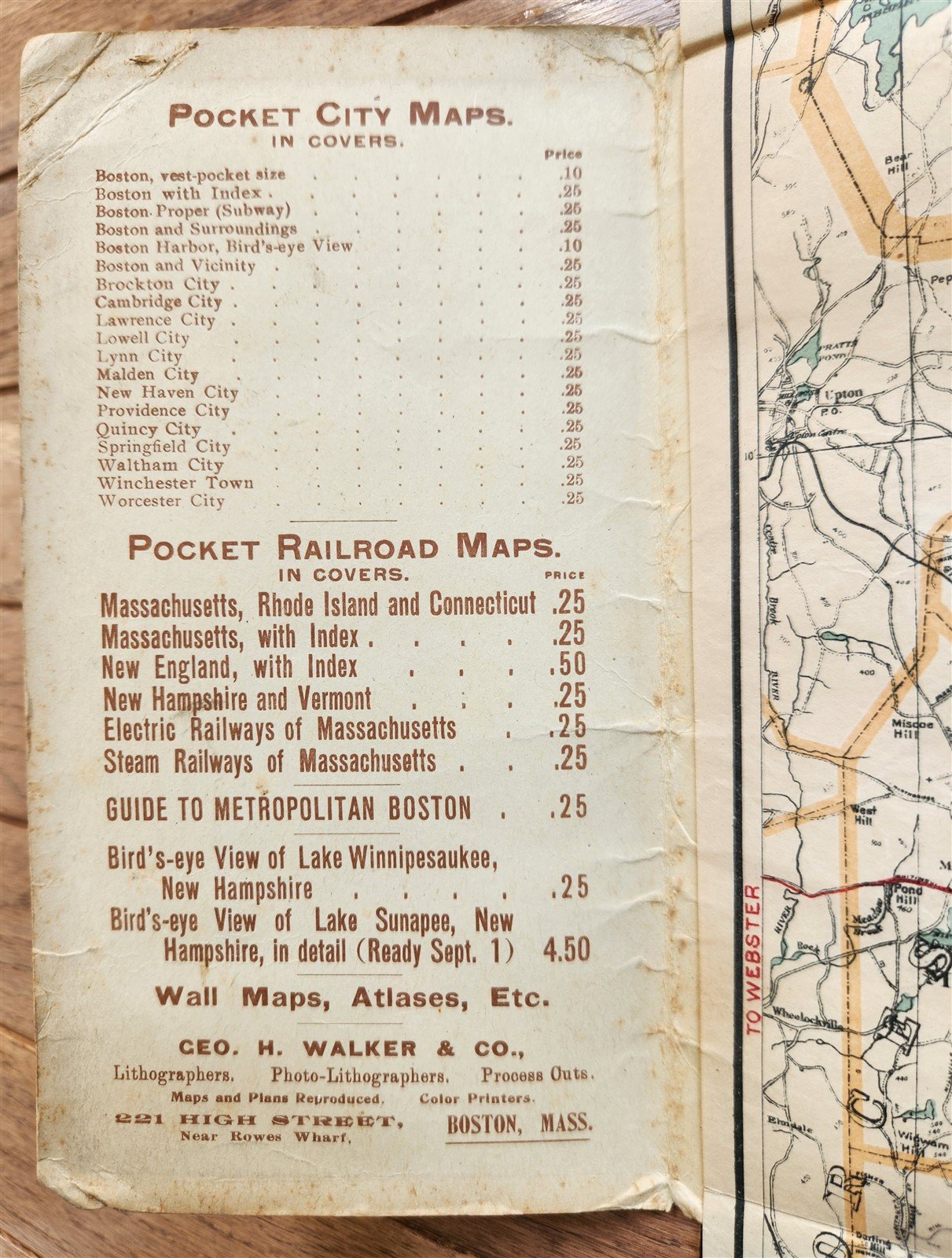 1895-1921 GROUP of 12 AMERICAN STATES FOLDING MAPS BOOKLETS antique AMERICANA