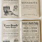 1895-1921 GROUP of 12 AMERICAN STATES FOLDING MAPS BOOKLETS antique AMERICANA