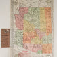 1895-1921 GROUP of 12 AMERICAN STATES FOLDING MAPS BOOKLETS antique AMERICANA