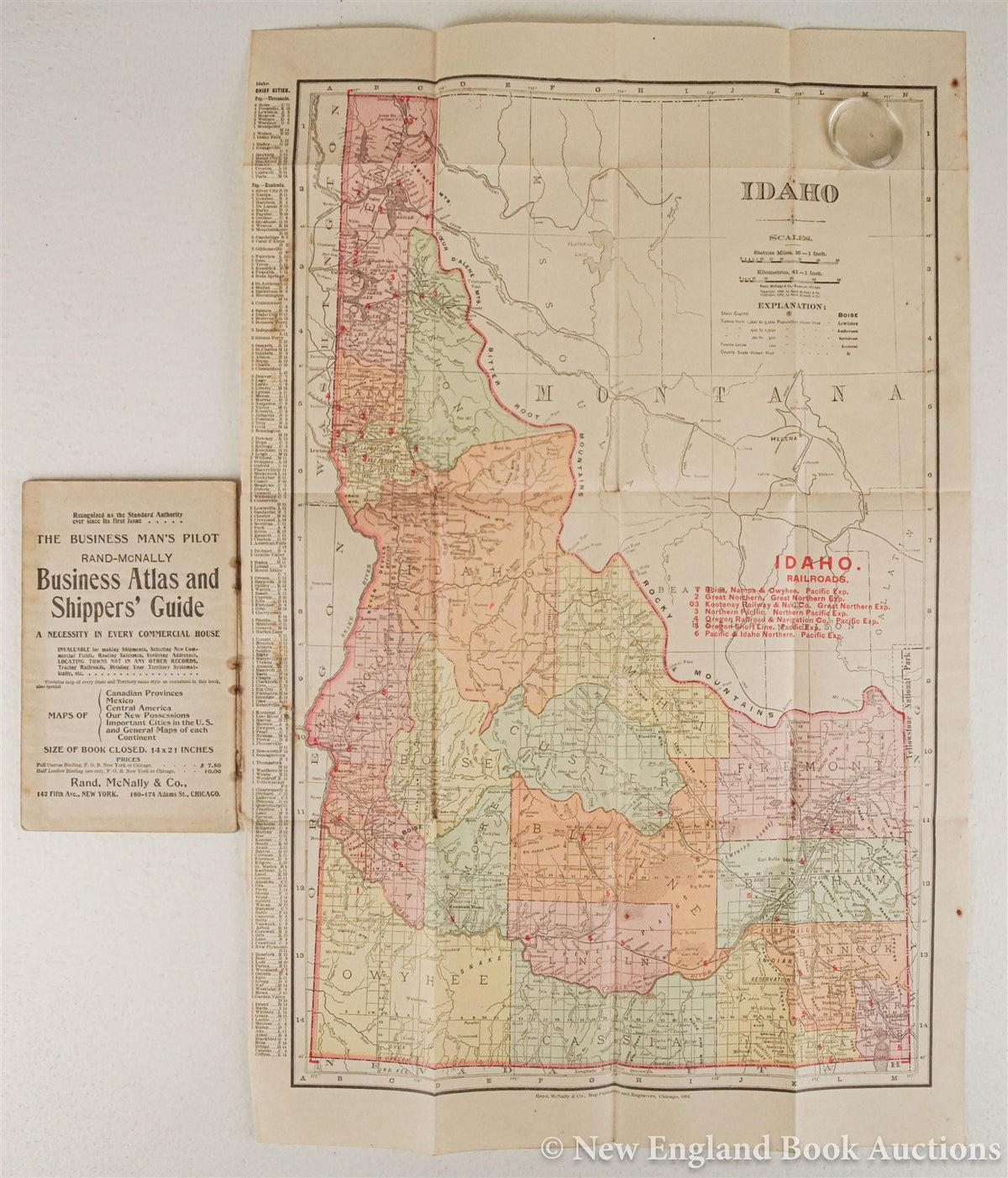 1895-1921 GROUP of 12 AMERICAN STATES FOLDING MAPS BOOKLETS antique AMERICANA