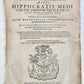 1624 HIPPOCRATES OPERA OMNIA antique VELLUM BOUND MASSIVE FOLIO in LATIN & GREEK