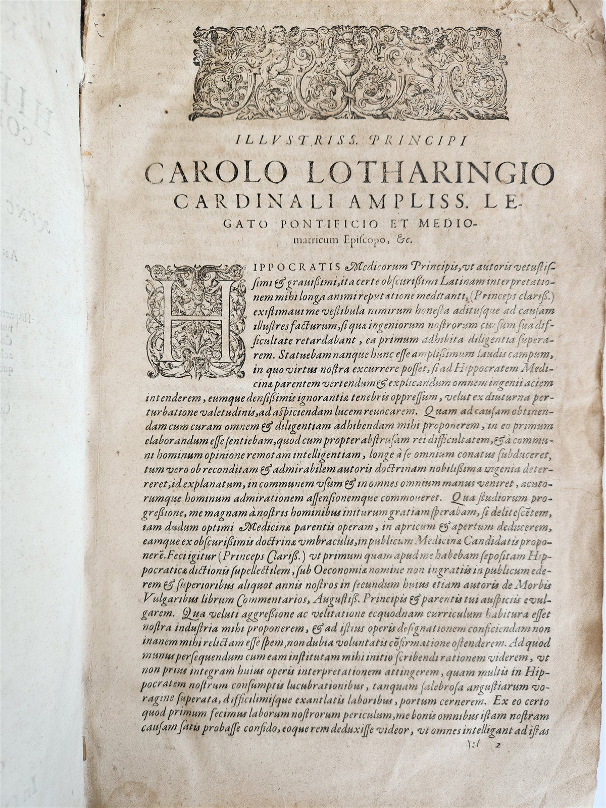 1624 HIPPOCRATES OPERA OMNIA antique VELLUM BOUND MASSIVE FOLIO in LATIN & GREEK