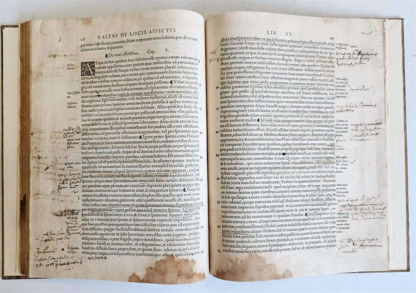 1539 GALEN WORK on PATHOLOGY CHOLERA HYDROPHOBIA MALARIA antique FOLIO 16th CENT