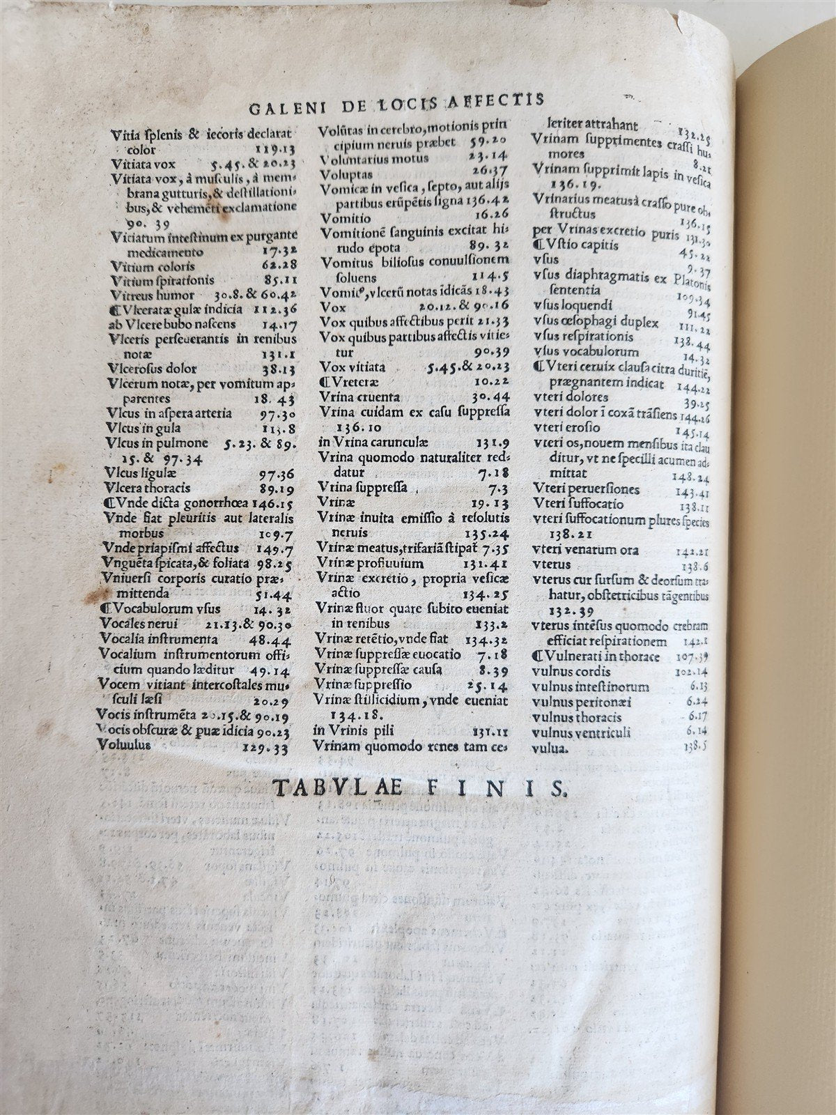 1539 GALEN WORK on PATHOLOGY CHOLERA HYDROPHOBIA MALARIA antique FOLIO 16th CENT