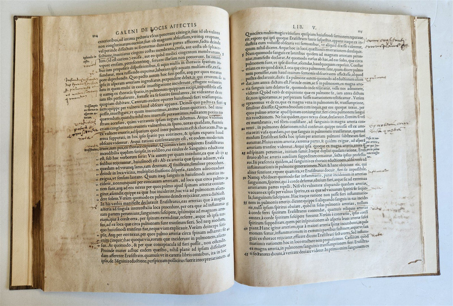 1539 GALEN WORK on PATHOLOGY CHOLERA HYDROPHOBIA MALARIA antique FOLIO 16th CENT