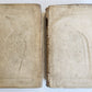 1699 HISTORY of CHURCH 2 VELLUM MASSIVE FOLIOS antique Historie De L'Eglise