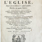 1699 HISTORY of CHURCH 2 VELLUM MASSIVE FOLIOS antique Historie De L'Eglise