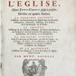 1699 HISTORY of CHURCH 2 VELLUM MASSIVE FOLIOS antique Historie De L'Eglise
