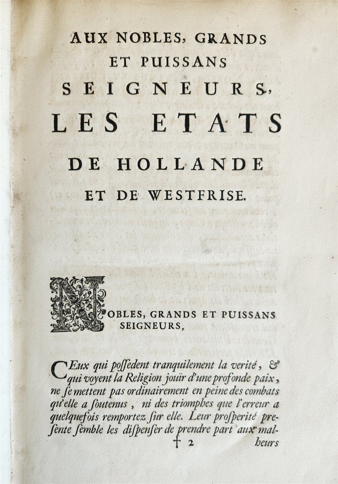 1699 HISTORY of CHURCH 2 VELLUM MASSIVE FOLIOS antique Historie De L'Eglise