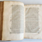 1699 HISTORY of CHURCH 2 VELLUM MASSIVE FOLIOS antique Historie De L'Eglise