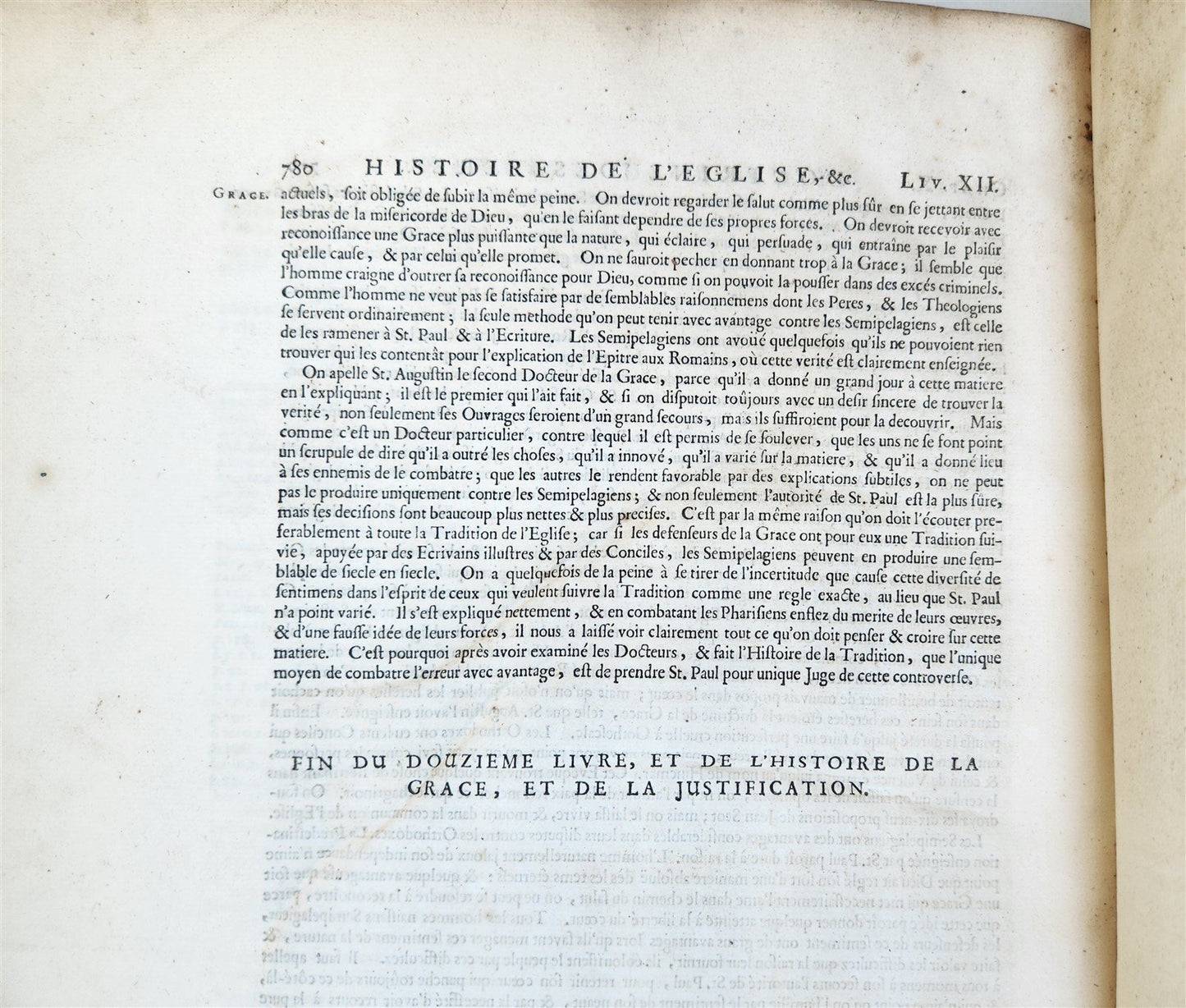1699 HISTORY of CHURCH 2 VELLUM MASSIVE FOLIOS antique Historie De L'Eglise