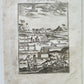 1686 INDIGO PLANTATION IN CARIBBEAN ISLANDS West Indies ANTIQUE engraving