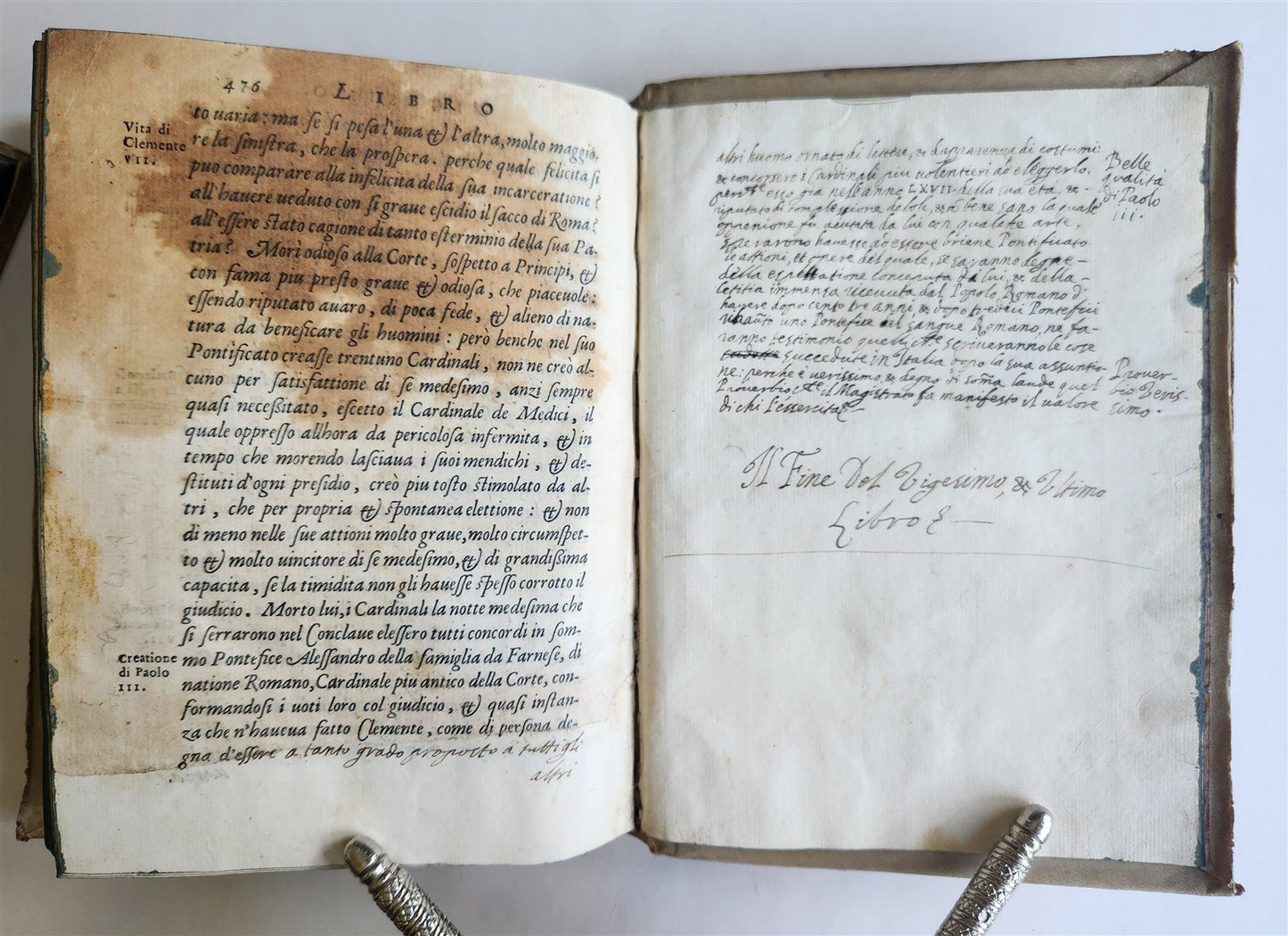 1564-1590 DEL' HISTORIA D'ITALIA by Francesco Guicciardini antique 2 vellum VOLS