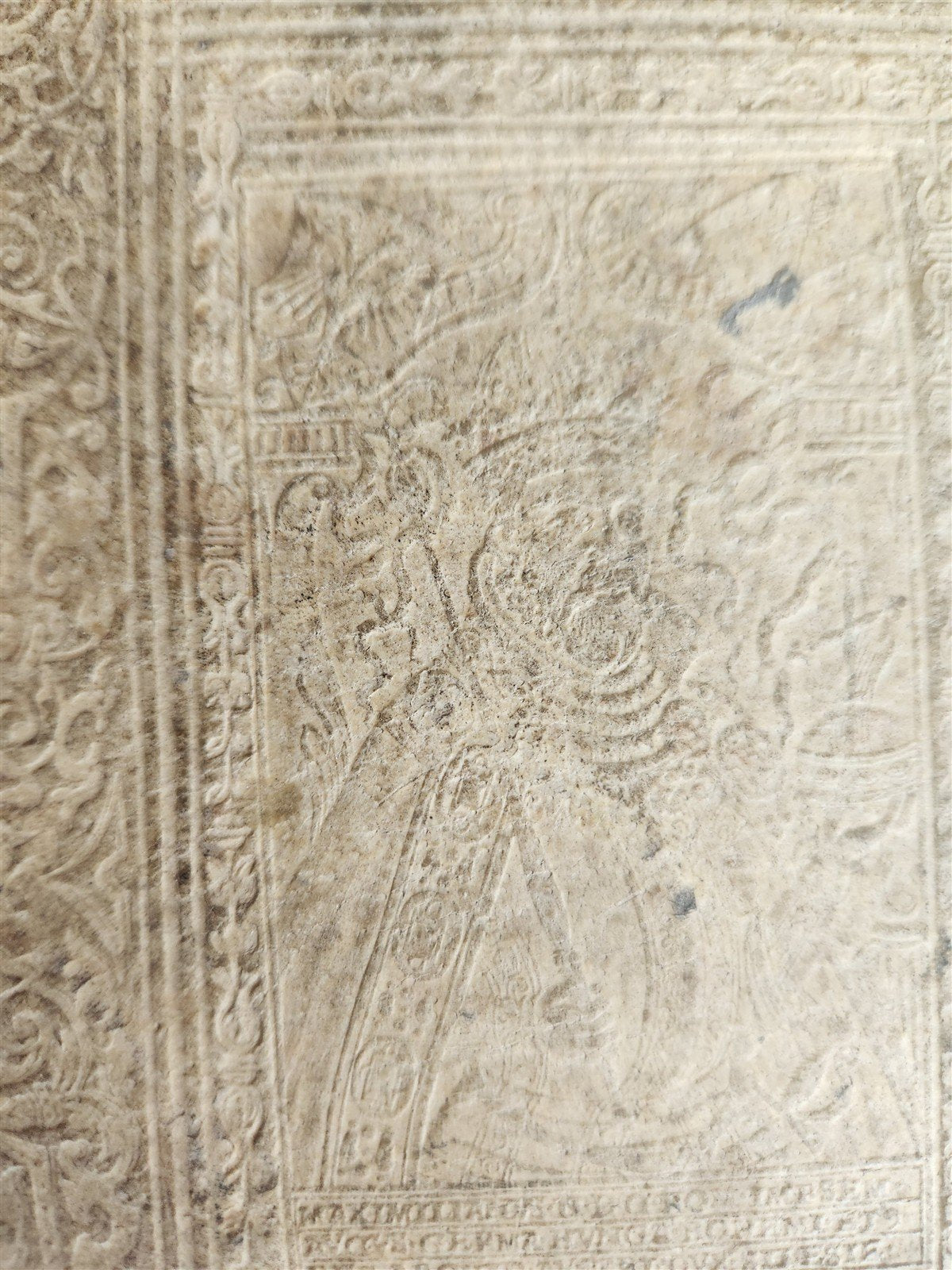 1583 THESAURI CONCIONATORUM by T. Trujillo antique BLIND TOOLED PIGSKIN BINDING