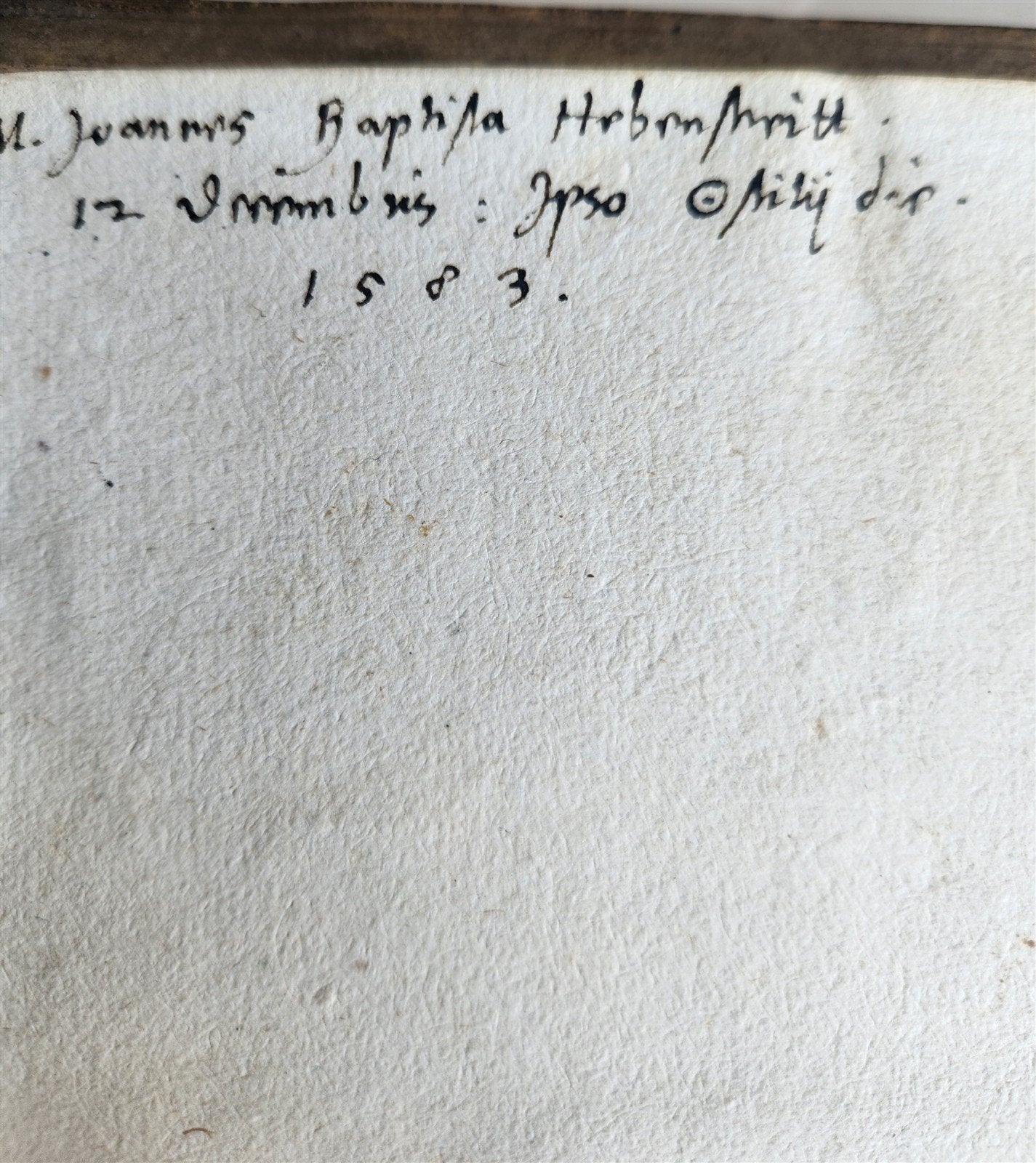 1583 THESAURI CONCIONATORUM by T. Trujillo antique BLIND TOOLED PIGSKIN BINDING