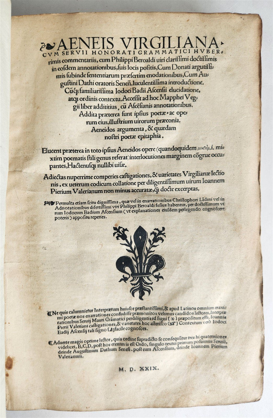 1529 POST-INCUNABULA Aeneis virgiliana w/ AMAZING 110 ENGRAVINGS antique VELLUM