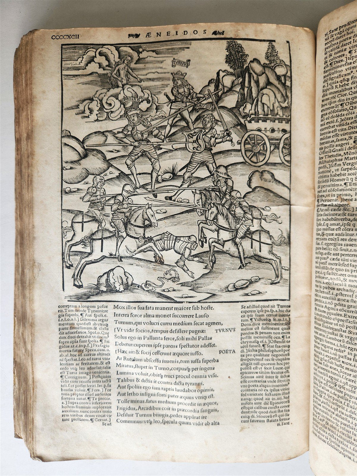 1529 POST-INCUNABULA Aeneis virgiliana w/ AMAZING 110 ENGRAVINGS antique VELLUM