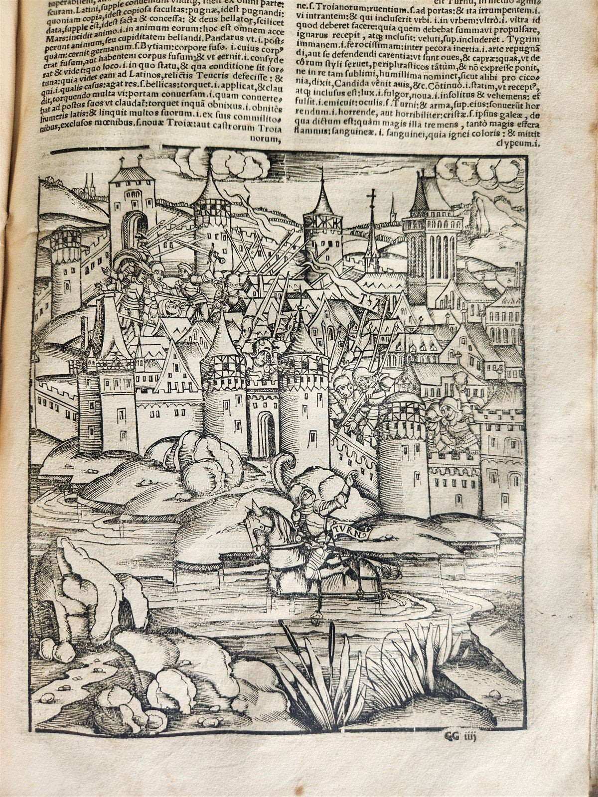 1529 POST-INCUNABULA Aeneis virgiliana w/ AMAZING 110 ENGRAVINGS antique VELLUM