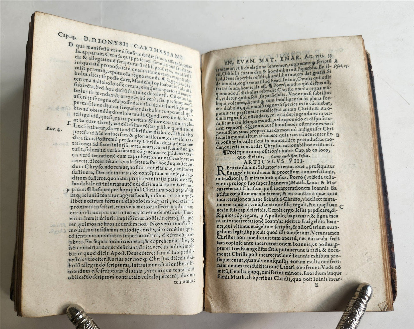 1554 BIBLE COMMENTARIES by Denis the Carthusian antique