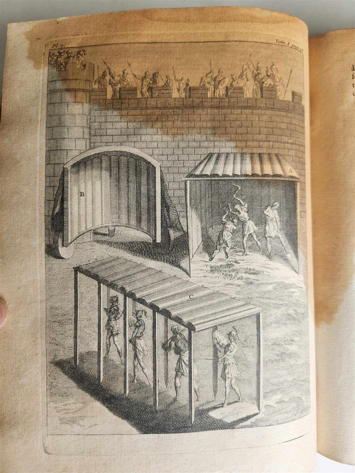 1721 FRENCH ARMY EVOLUTION ILLUSTRATED antique HISTOIRE DE LA MILICE FRANCOISE