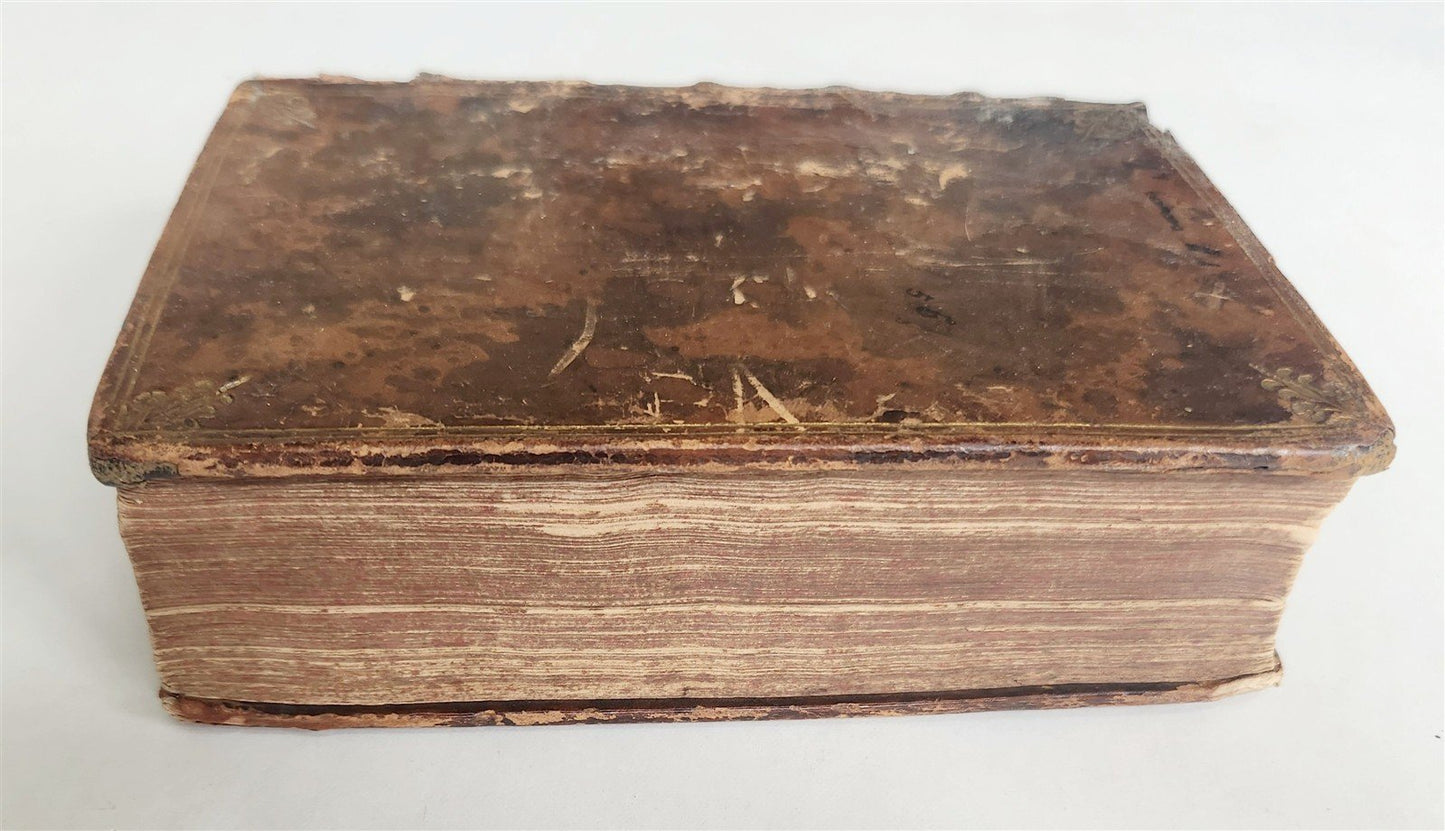 1566 BIBLE in LATIN ILLUSTRATED w/ FOLDING MAPS antique BIBLIA SACRA