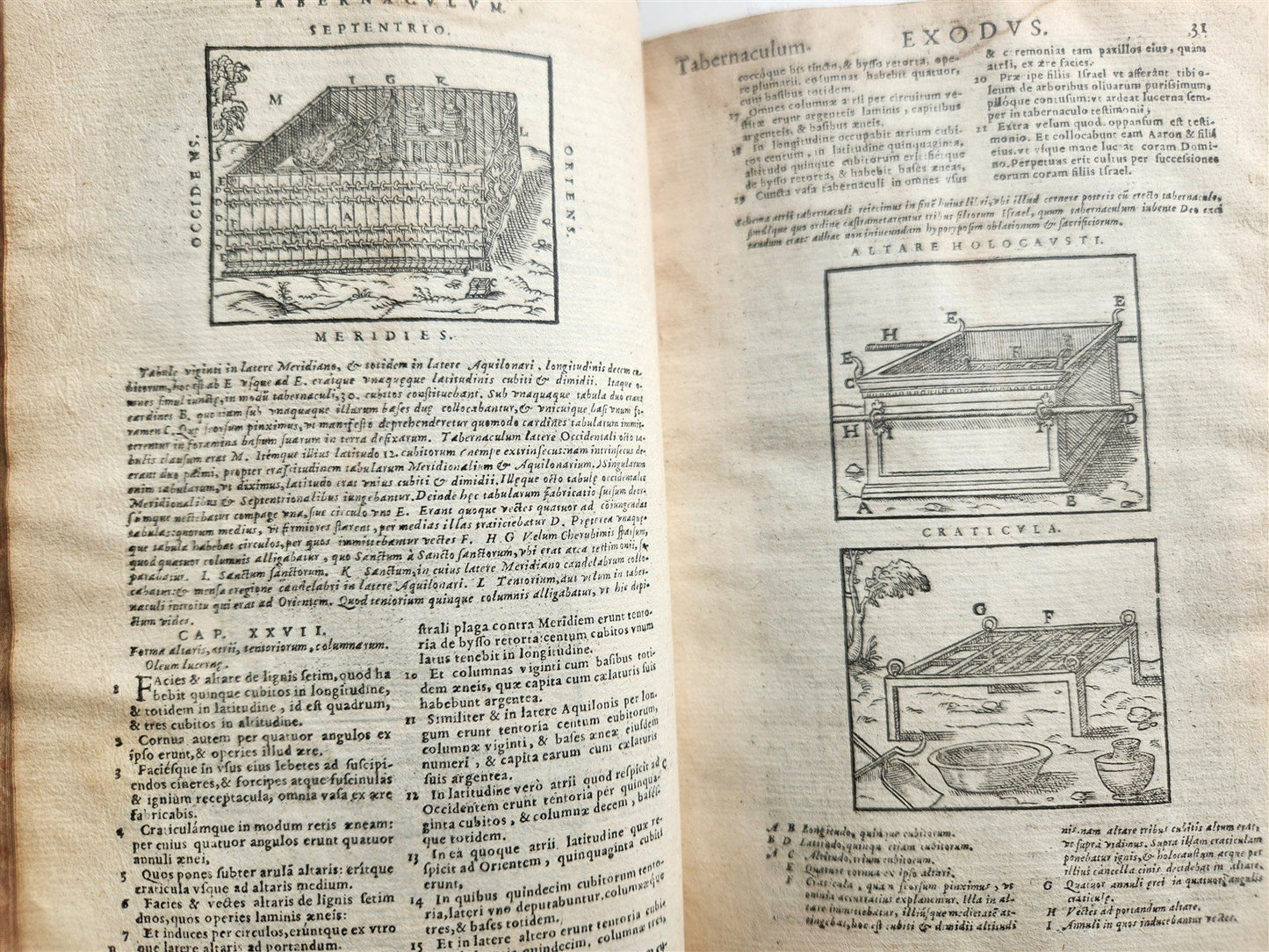 1566 BIBLE in LATIN ILLUSTRATED w/ FOLDING MAPS antique BIBLIA SACRA