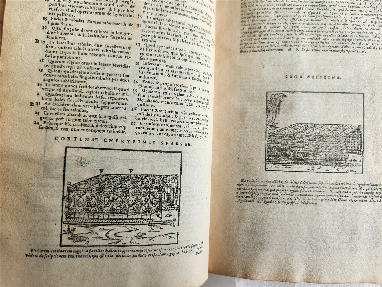 1566 BIBLE in LATIN ILLUSTRATED w/ FOLDING MAPS antique BIBLIA SACRA