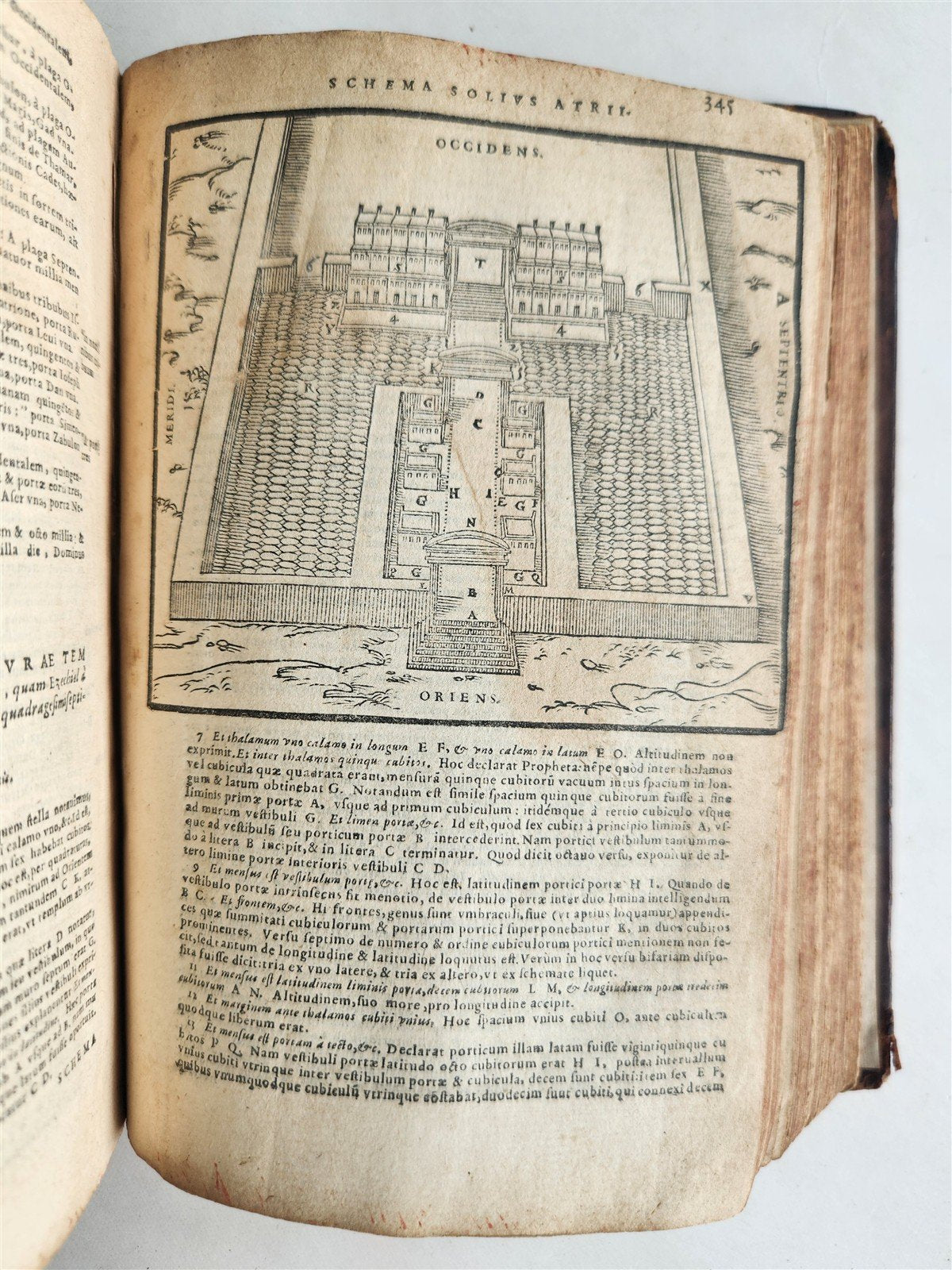 1566 BIBLE in LATIN ILLUSTRATED w/ FOLDING MAPS antique BIBLIA SACRA