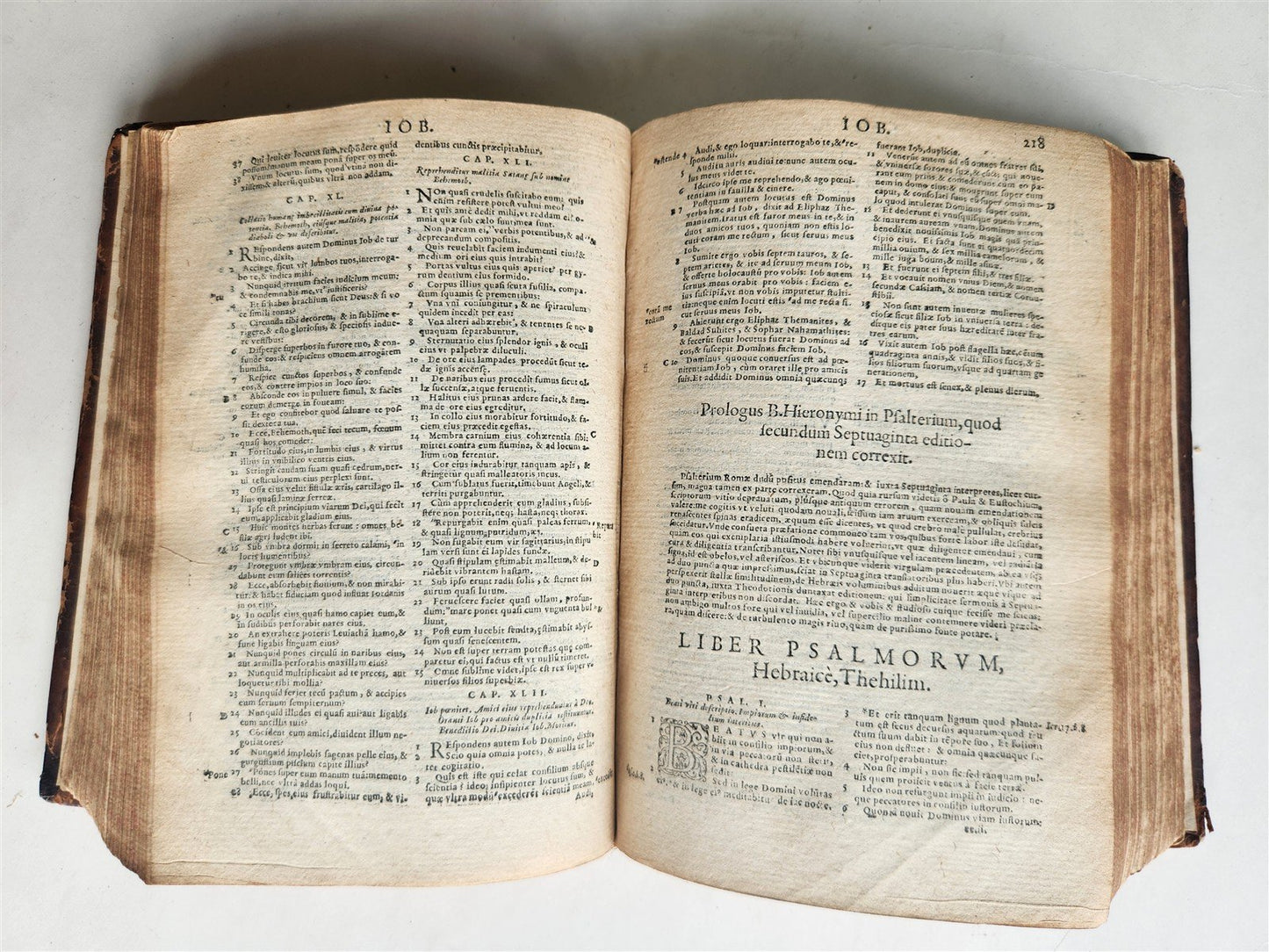 1566 BIBLE in LATIN ILLUSTRATED w/ FOLDING MAPS antique BIBLIA SACRA