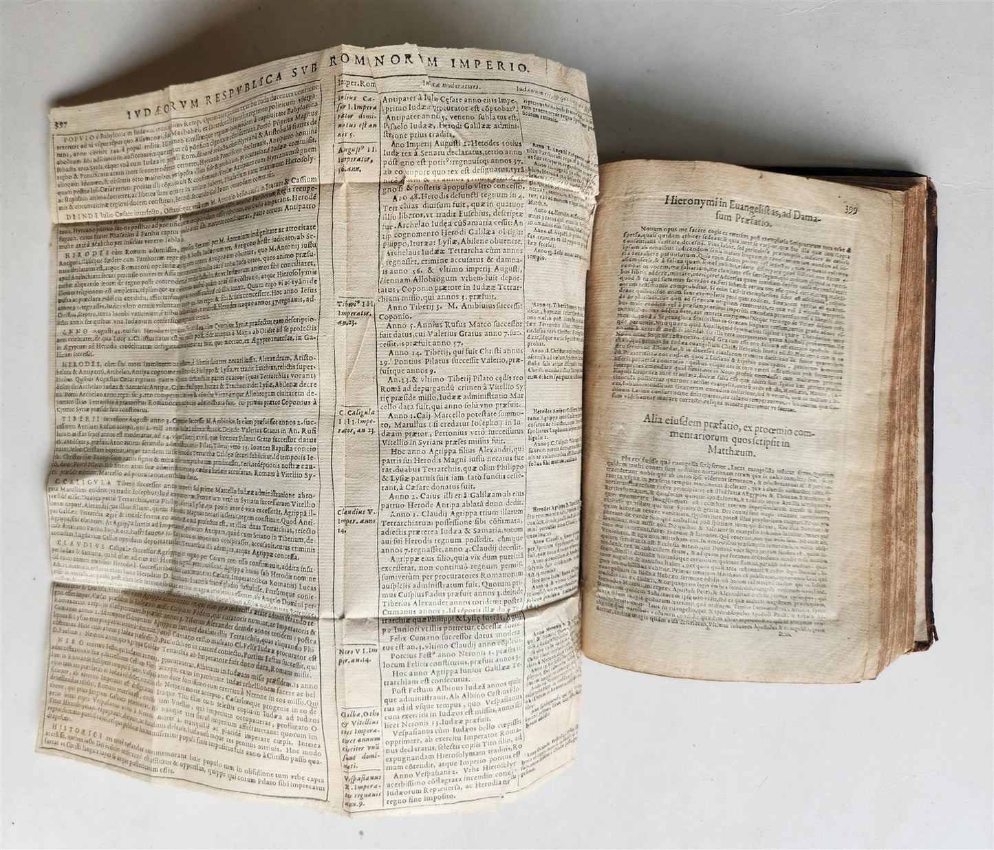1566 BIBLE in LATIN ILLUSTRATED w/ FOLDING MAPS antique BIBLIA SACRA