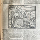 1566 BIBLE in LATIN ILLUSTRATED w/ FOLDING MAPS antique BIBLIA SACRA