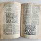 1566 BIBLE in LATIN ILLUSTRATED w/ FOLDING MAPS antique BIBLIA SACRA