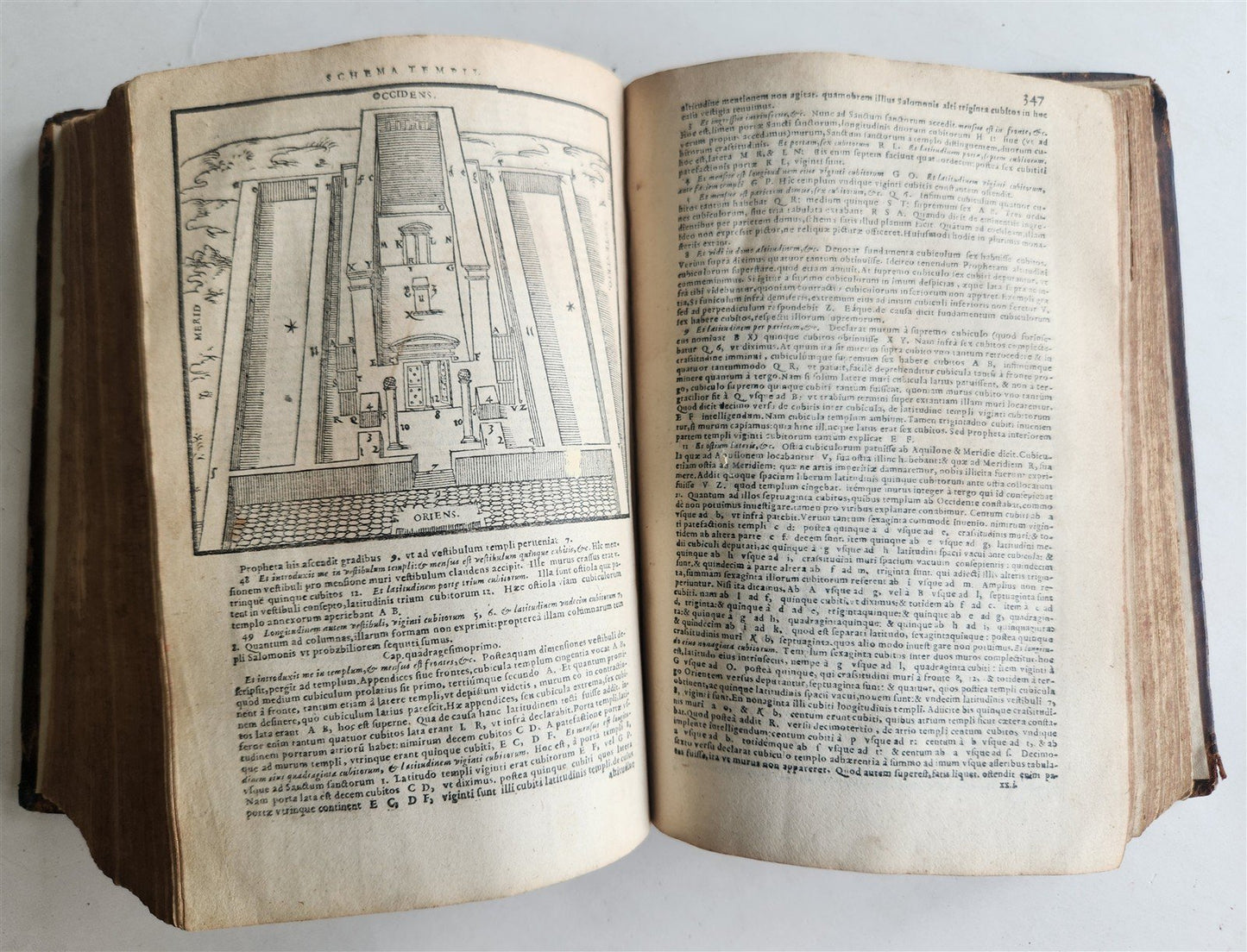 1566 BIBLE in LATIN ILLUSTRATED w/ FOLDING MAPS antique BIBLIA SACRA
