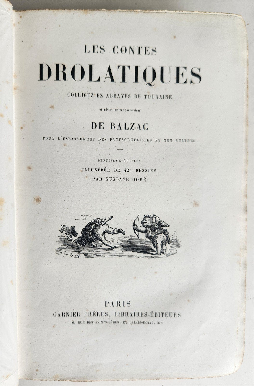 1870s BALZAC ILLUSTRATED by GUSTAVE DORE antique