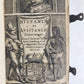 1656 HISPANIAE et LUSITANIAE antique ILLUSTRATED w/ MAPS vellum binding w/clasps
