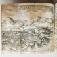 1656 HISPANIAE et LUSITANIAE antique ILLUSTRATED w/ MAPS vellum binding w/clasps