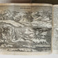 1656 HISPANIAE et LUSITANIAE antique ILLUSTRATED w/ MAPS vellum binding w/clasps