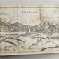1656 HISPANIAE et LUSITANIAE antique ILLUSTRATED w/ MAPS vellum binding w/clasps