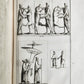 1719-24 MONTFAUCON ILLUSTRATED MONUMENTAL WORK on CLASSICAL ARCHEOLOGY 15 VOLS
