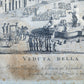 1795 DOMENICO PRONTI ENGRAVING VEDUTA DELLA PIAZZA NAVONA ORIGINAL antique