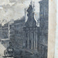 1795 DOMENICO PRONTI ENGRAVING VEDUTA DELLA PIAZZA NAVONA ORIGINAL antique