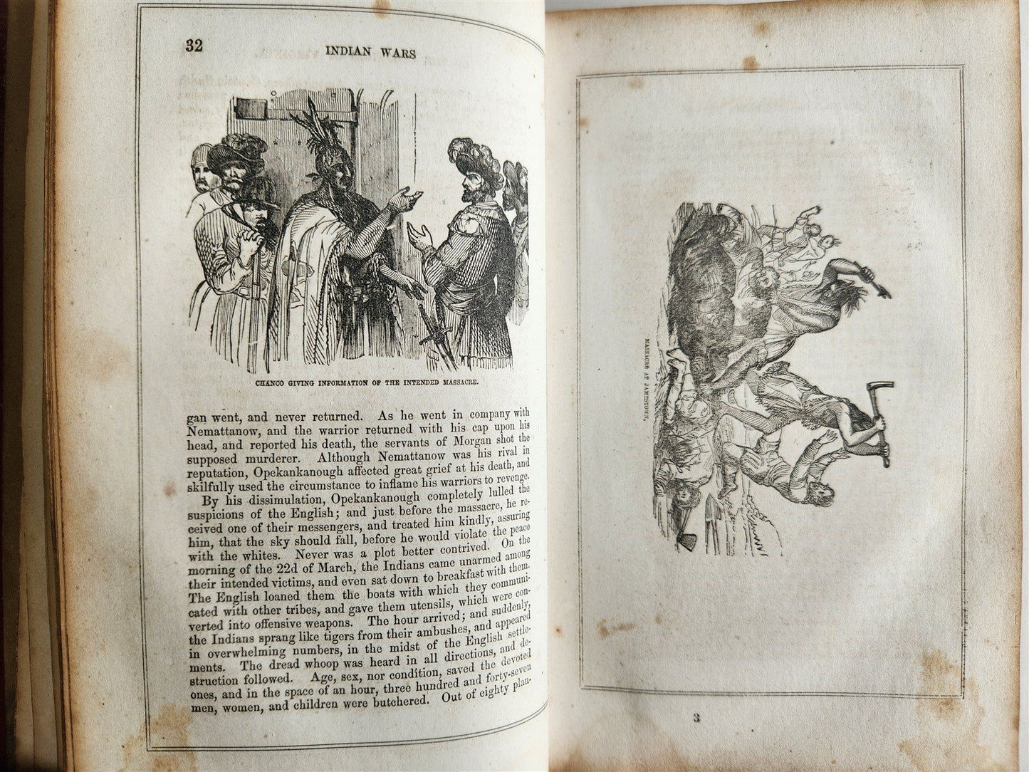 1851 INDIAN WARS IN UNITED STATES by John Frost antique AMERICANA illustrated