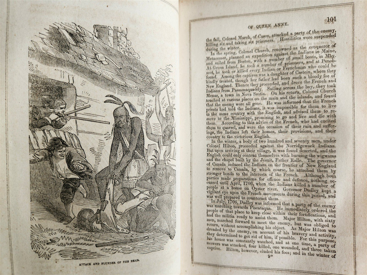 1851 INDIAN WARS IN UNITED STATES by John Frost antique AMERICANA illustrated
