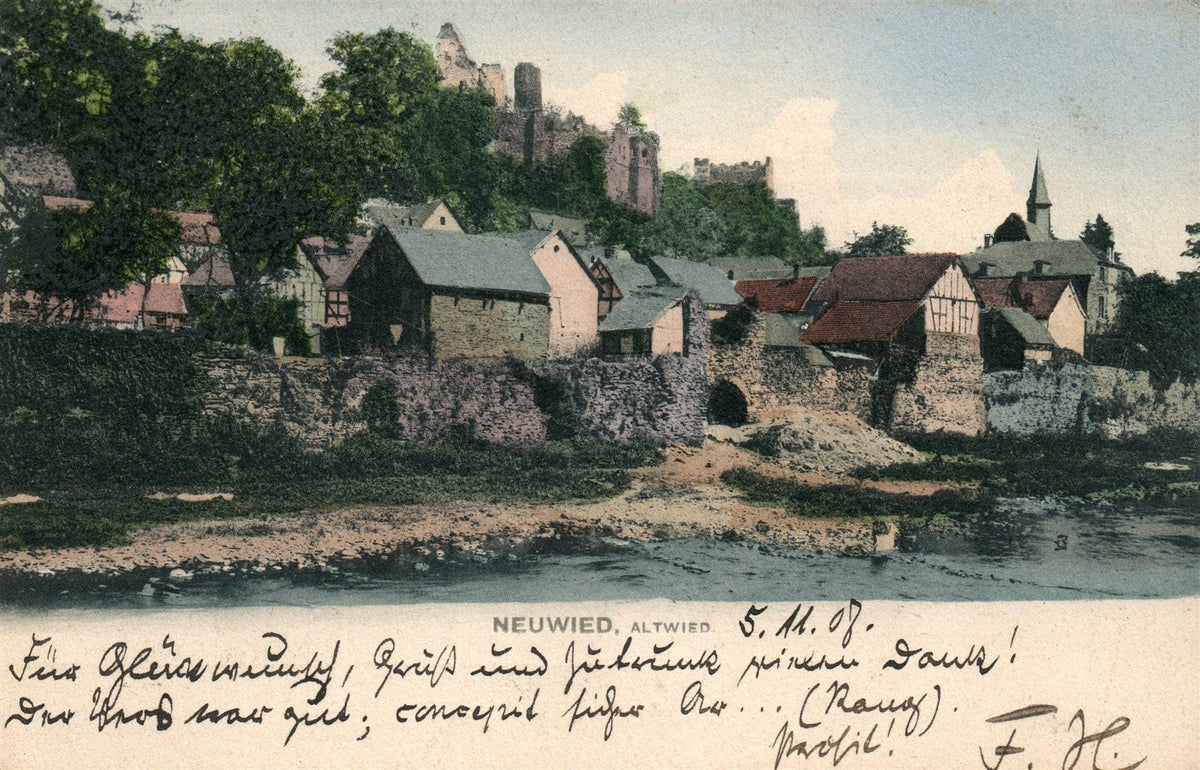 GERMANY NEUWIED, altwied ANTIQUE POSTCARD