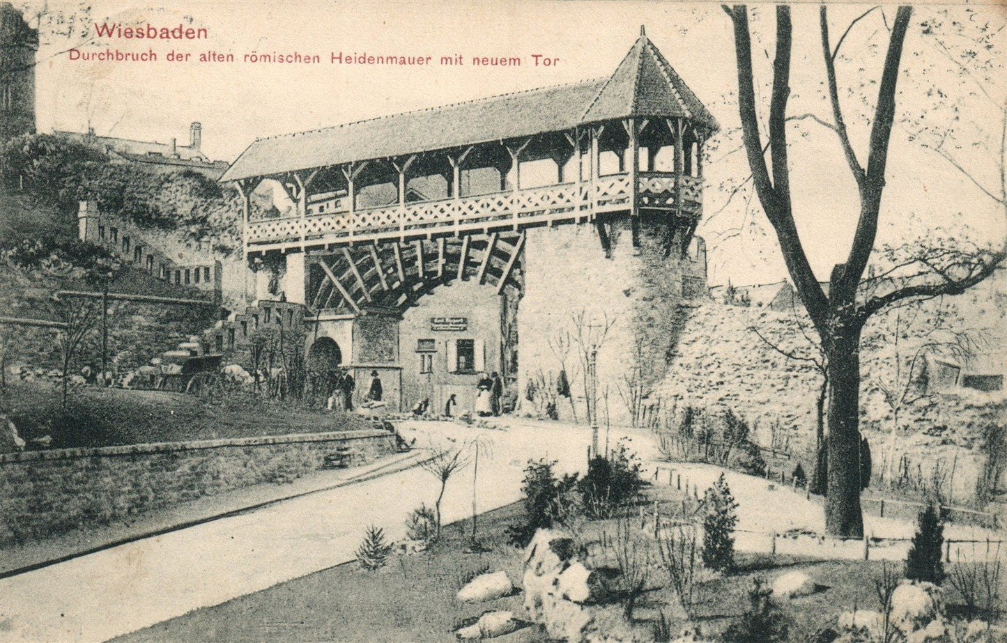 GERMANY WIESBADEN ANTIQUE POSTCARD