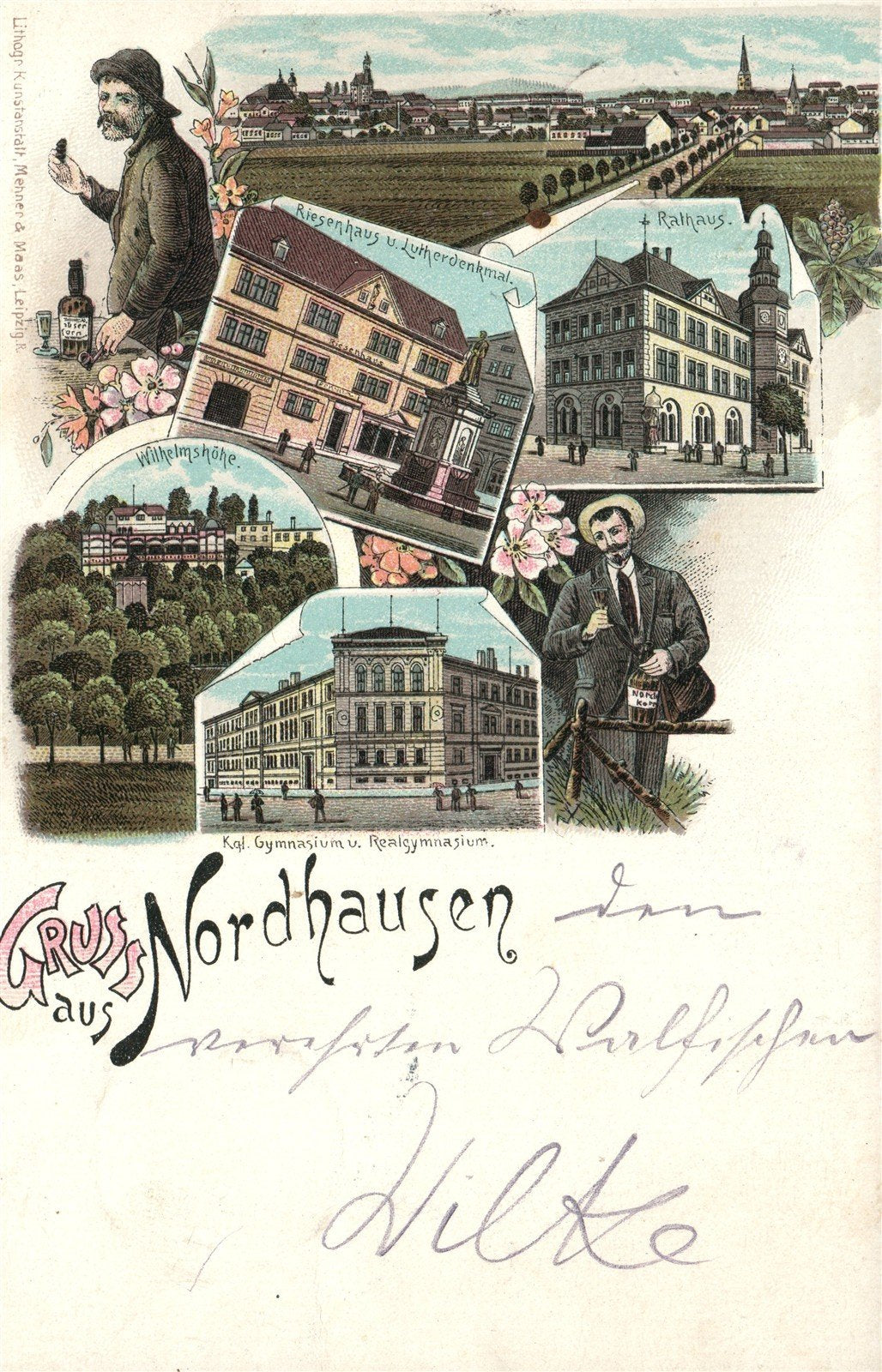 GERMANY NORDHAUSEN ANTIQUE POSTCARD