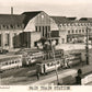 GERMANY KARLSRUHE TRAIN RAILROAD STATION VINTAGE REAL PHOTO POSTCARD RPPC